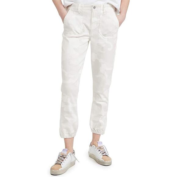 PAIGE Mayslie Light Weight White Gray Camo Jogger Women's 30 - Picture 1 of 9